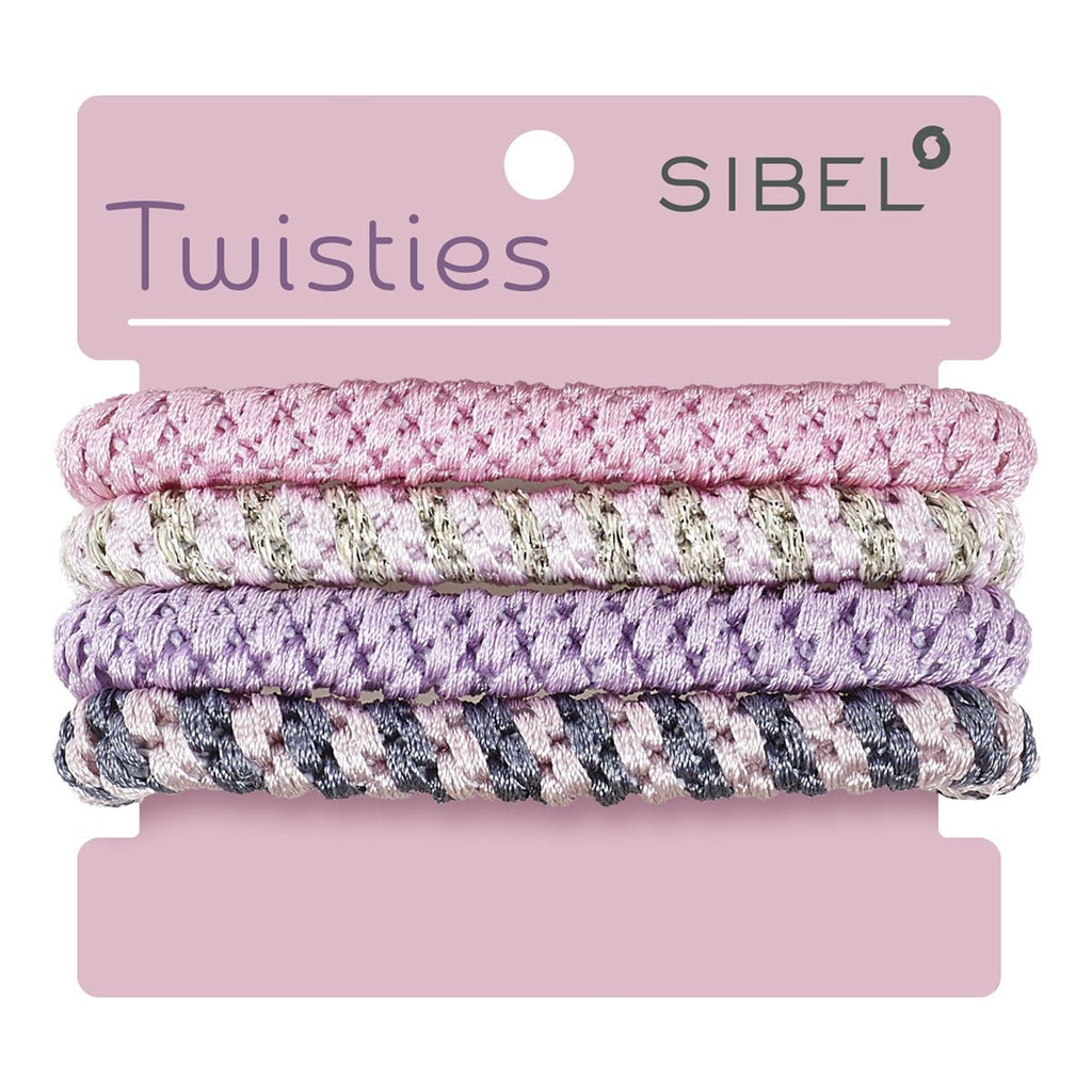 Sibel Twisties Haarelastiekjes 4st - KOOS • alles voor de kapper - Sibel - Elastiekjes