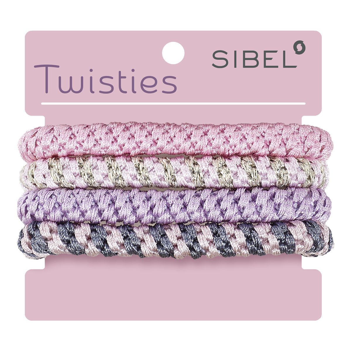 Sibel Twisties Haarelastiekjes 4st - KOOS • alles voor de kapper - Sibel - Elastiekjes