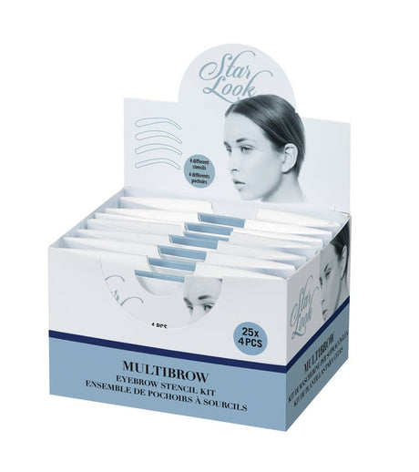 Star Look Multibrow Eyebrow Stencil Kit - KOOS • alles voor de kapper - Sibel - Wenkbrauwen