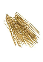 Steekspeld Geribbeld Goud 45x0,55mm Pakje 50st - KOOS • alles voor de kapper - Comair - Schuifjes & spelden