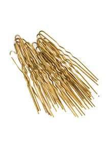 Steekspeld Geribbeld Goud 45x1,2mm Pakje 50st - KOOS • alles voor de kapper - Comair - Schuifjes & spelden