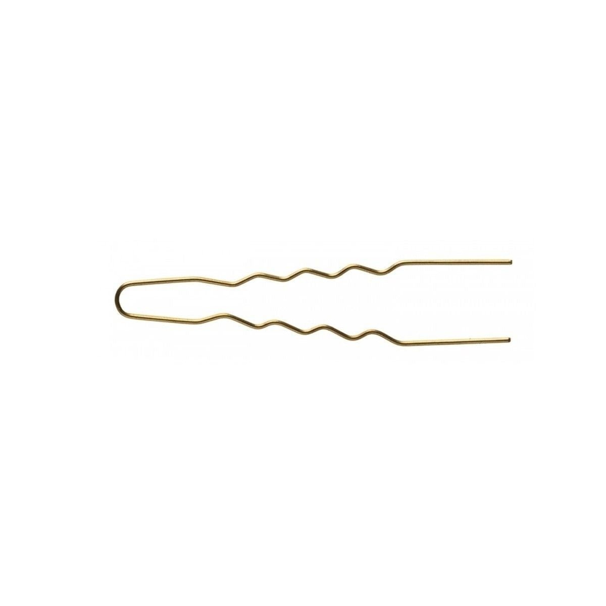 Steekspeld Geribbeld Goud 65 X 0,55 Mm Pakje 50 St - KOOS • alles voor de kapper - Comair - Schuifjes & spelden
