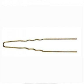 Steekspeld Geribbeld Goud 75x1,2mm Pakje 50st - KOOS • alles voor de kapper - Comair - Schuifjes & spelden