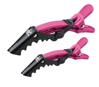 Strong 2Xl+2S Verdeelclips Roze Met Gelede Bek Sibel - KOOS • alles voor de kapper - Sibel - Verdeelklemmen
