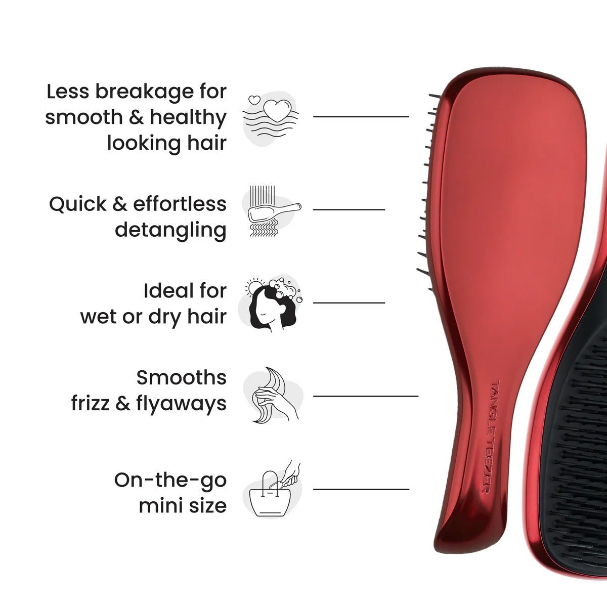Tangle Teezer Ultimate Detangler Mini The Devil Wears Prada LE - KOOS • alles voor de kapper - Tangle Teezer - Haarborstels