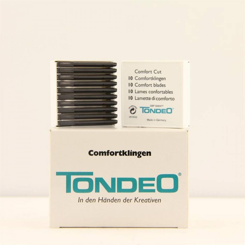 Tondeo Comfort Mesjes 10 stuks (los pakje) - KOOS • alles voor de kapper - Tondeo - Kappersmes