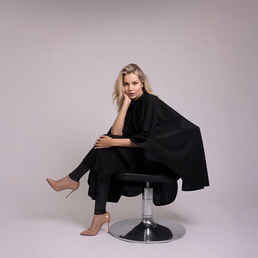 Trend Design Kaplaken French Cut Zwart - KOOS • alles voor de kapper - Trend Design - Kapmantels