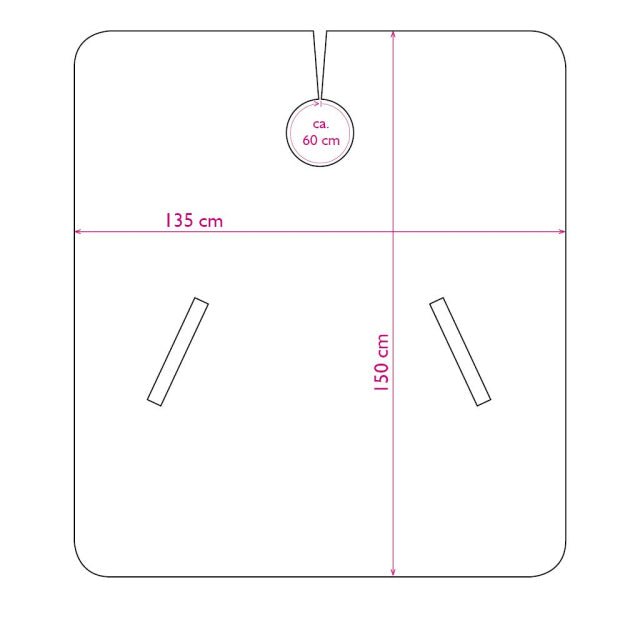 Trend Design Kaplaken Nano 2 in 1 Zwart - KOOS • alles voor de kapper - Trend Design - Kapmantels