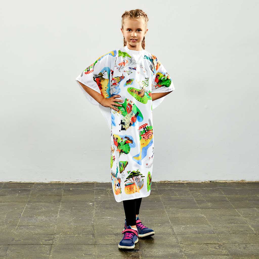 Trend Design Kinderlaken Kid's World - KOOS • alles voor de kapper - Trend Design - Kinder kapmantels