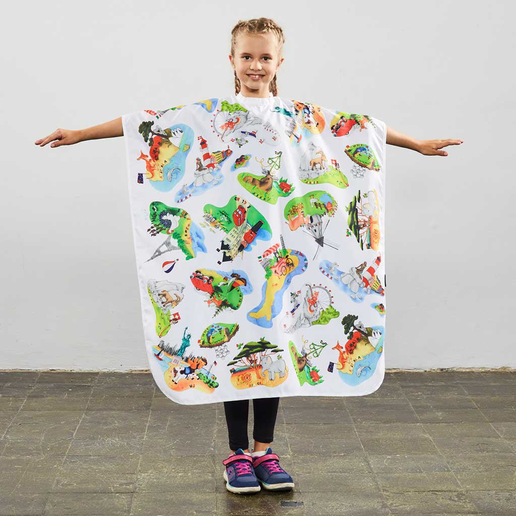 Trend Design Kinderlaken Kid's World - KOOS • alles voor de kapper - Trend Design - Kinder kapmantels