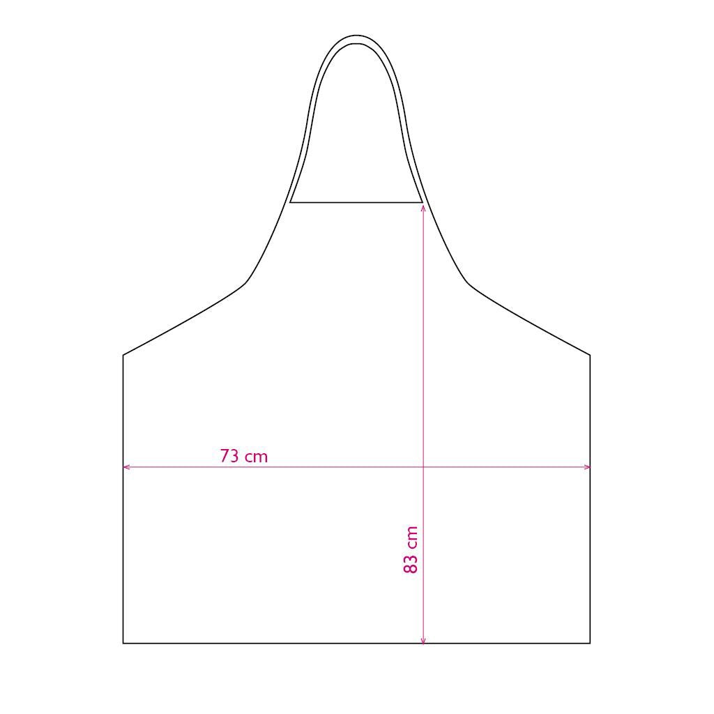 Trend Design Verfschort BasicApron Zwart - KOOS • alles voor de kapper - Trend Design - Kappersschorten
