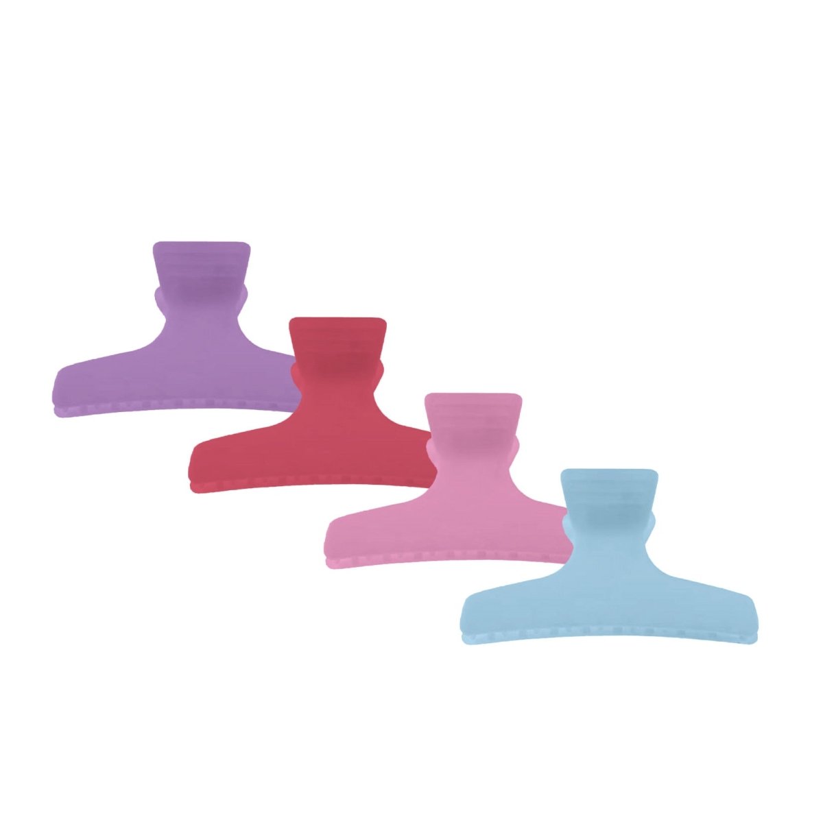 Verdeelklem Gr 12St.Plastik Gekleurd - KOOS • alles voor de kapper - Eurostil - Verdeelklemmen