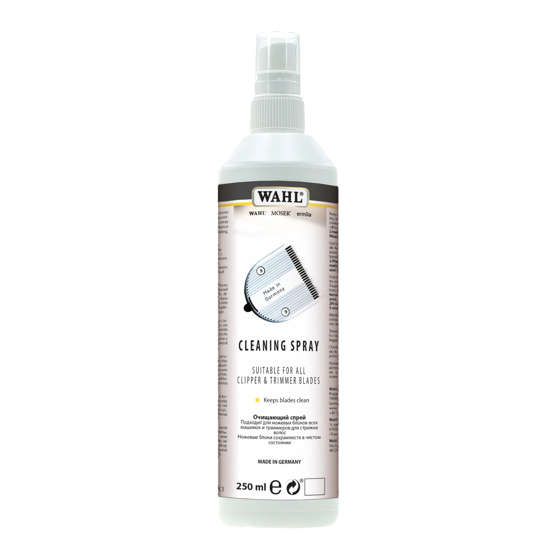 Wahl Clipper Cleaning Spray 250ml - KOOS • alles voor de kapper - Wahl - Electra onderhoud