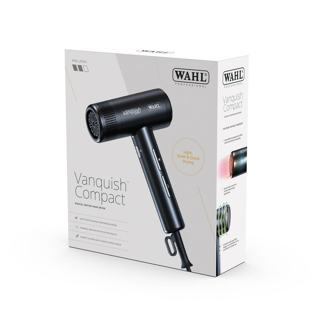 Wahl Vanquish Compact Dryer Black - KOOS • alles voor de kapper - Wahl - Fohns