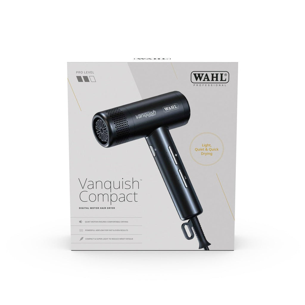 Wahl Vanquish Compact Dryer Black - KOOS • alles voor de kapper - Wahl - Fohns