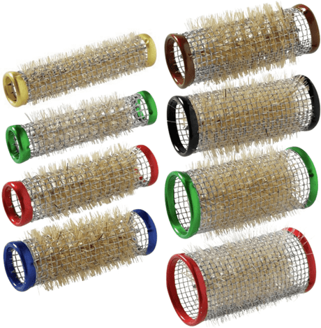 Watergolfrollers Lang Blauw 21mm 12st - KOOS • alles voor de kapper - KOOS - Rollers & stekers