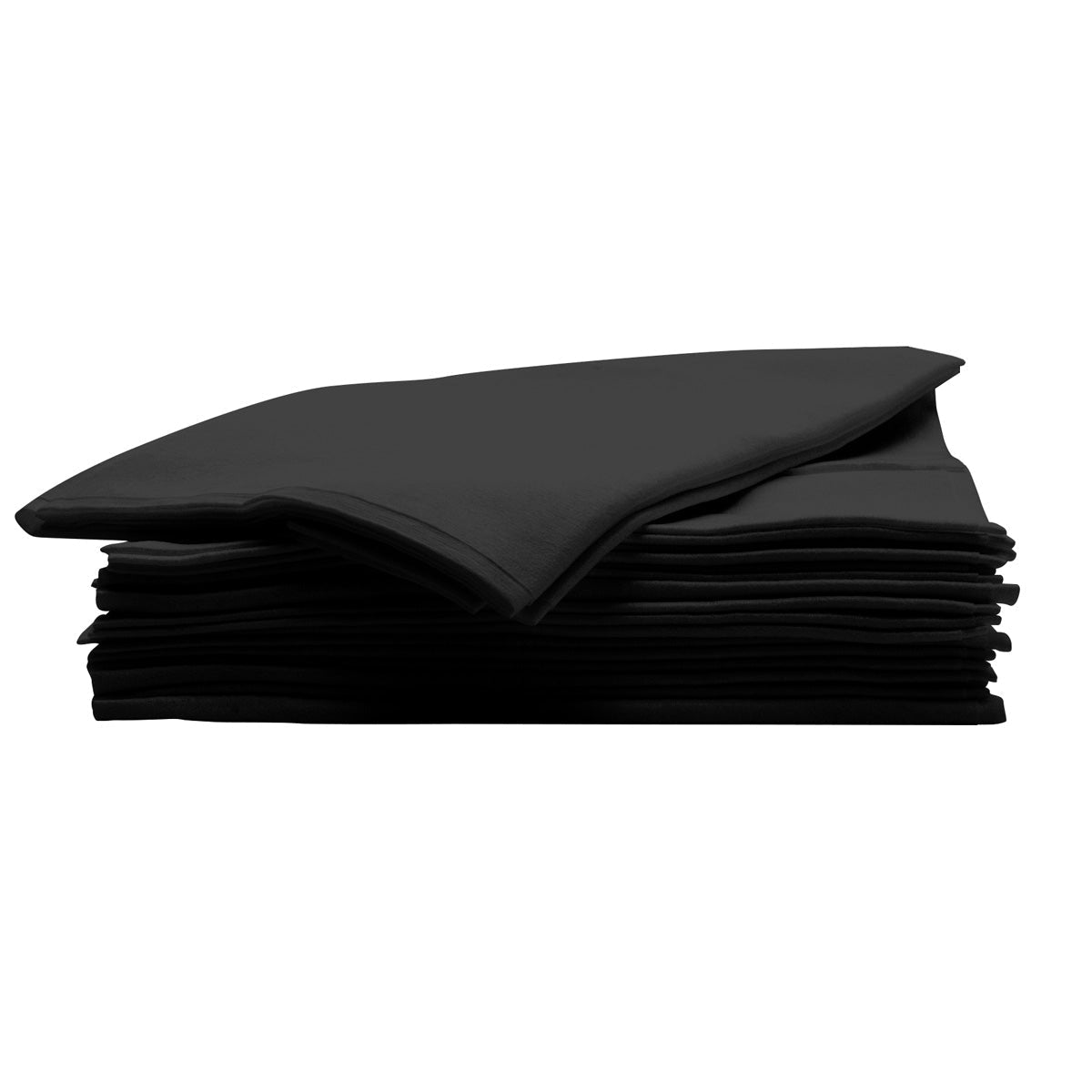 Wegwerp Handdoek Absorb & Dry 40x80cm Zwart 50st - KOOS • alles voor de kapper - Sibel - Papieren wegwerp