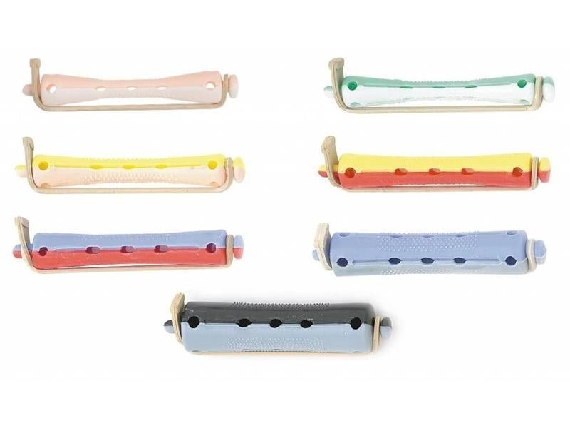 Wikkels Bi-Color Kort 60mm 12st - KOOS • alles voor de kapper - Sibel - Permanent wikkels